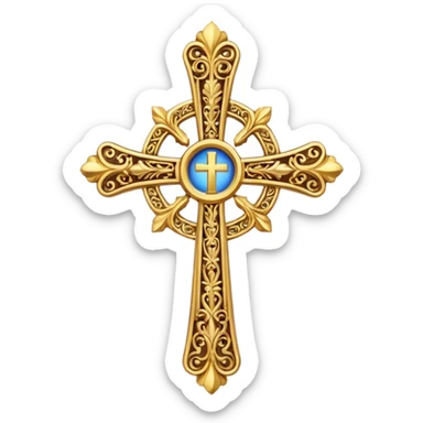 Create more catholic cross emojis more simple and clean but now Catholic  sticker