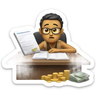 client with less money sticker