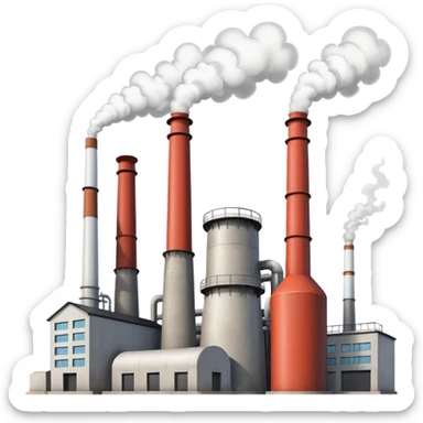 gas power plant sticker