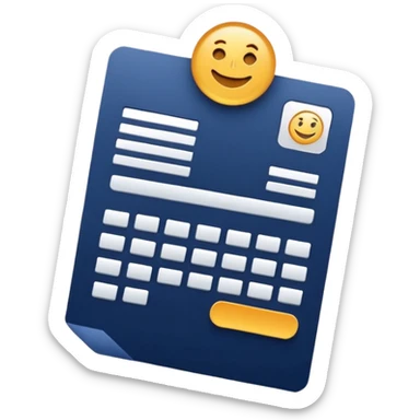 fast invoice generator navy color sticker