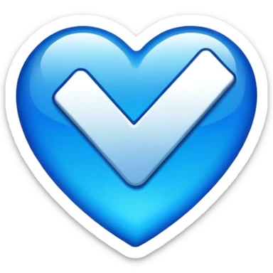 Made a emoji instagram Blu tick  sticker