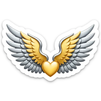 "K" between two wings sticker