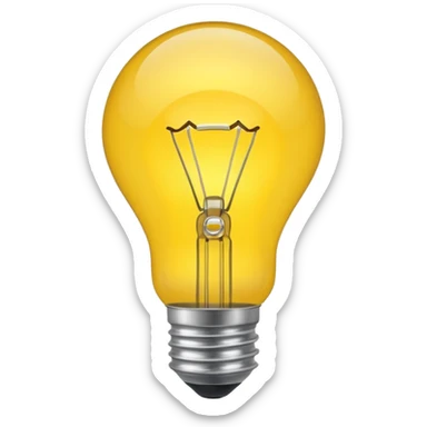 create an emoji that illustrates the word "idea" sticker