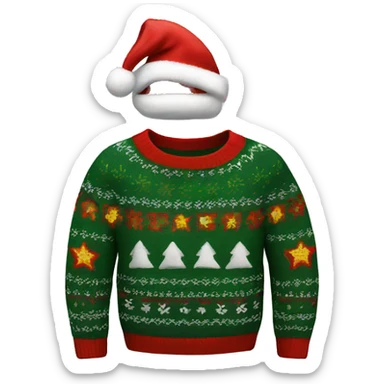 A Christmas sweater sticker
