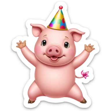 Cerdo bailando salsa  sticker