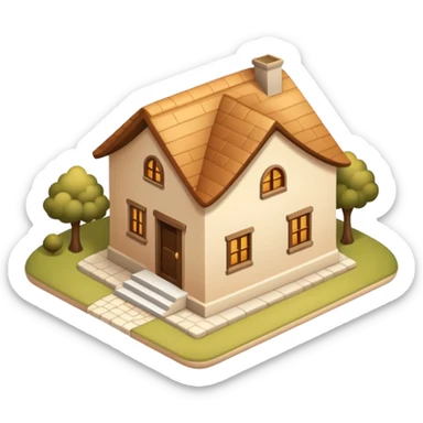 home sweet home beige sticker
