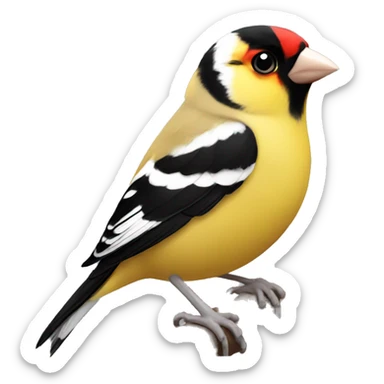 Gold finch sticker
