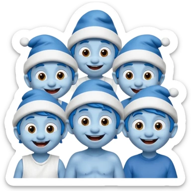 Smurf community tik tok sticker
