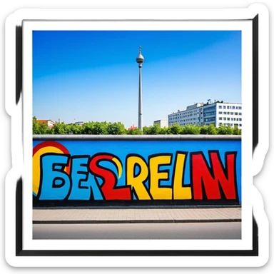 East side gallery of berlin  sticker