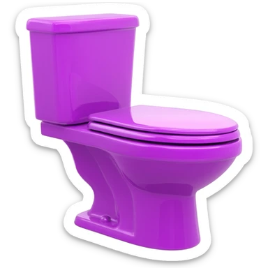 purple toilet sticker