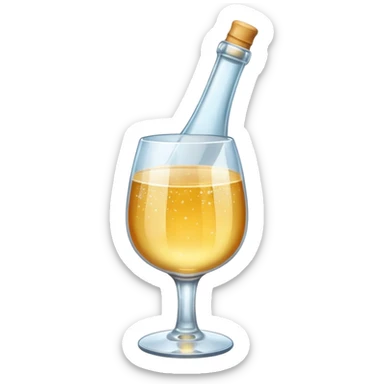 Cheers bottle sticker