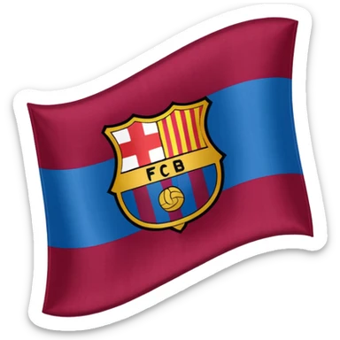 Create FC Barcelona flag emoji sticker