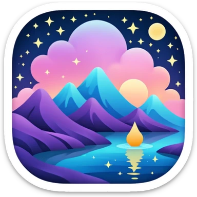 dream at night sticker