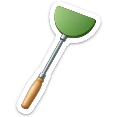 cartoon garden dibber with wooden handle sticker