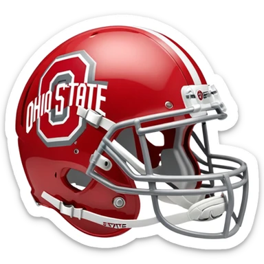 Make an Ohio state football helmet sticker