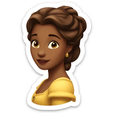beauty and the beast belle sticker
