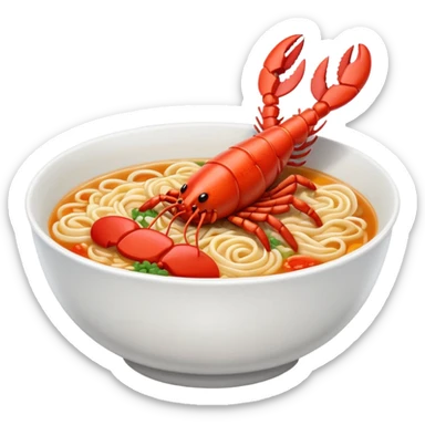 Ramen lobster sticker