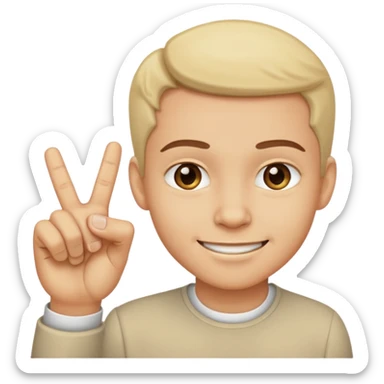 Face smirking and pinching fingers  sticker