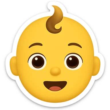 Create a clear and recognizable emoji version of the subject in the uploaded image with a transparent background, styled as a normal emoji. sticker
