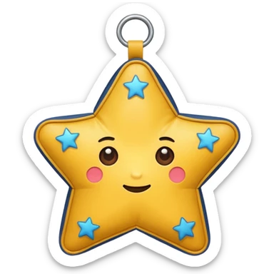 star shaped bag sticker