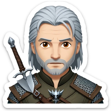 شعار مسلسل the witcher sticker