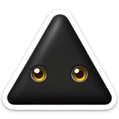 Black Vercel triangle looking fiesty sticker