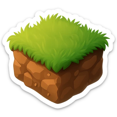 make the ground more dusty and dark brown colored and make it on a transparent background sticker