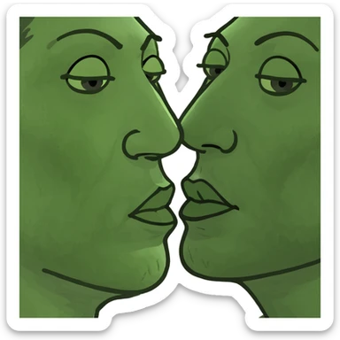 Kissing  sticker