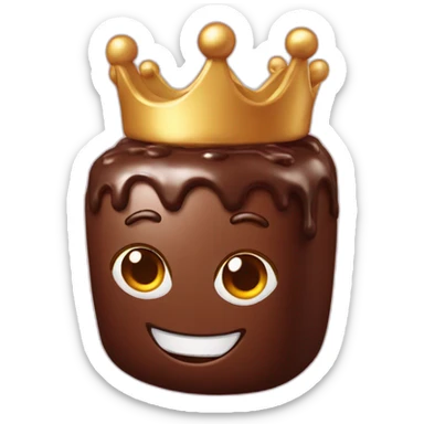 chocolatine with crown sticker
