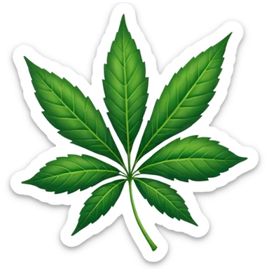 pot leaf sticker