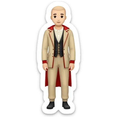 albanian man full-leght with clothes sticker