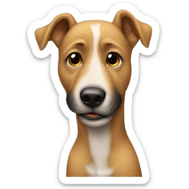 Un perro abrazando a una humana sticker