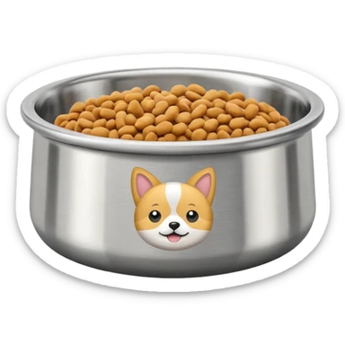 pet food bowl sticker