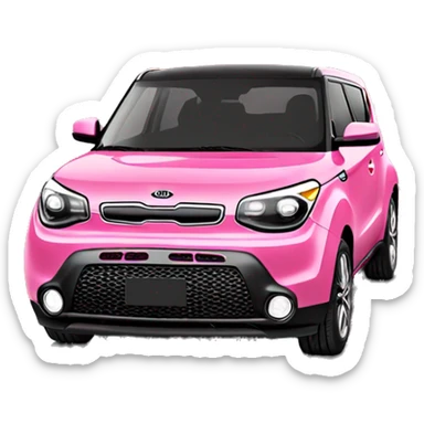 pink kia soul sticker