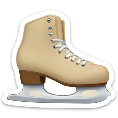 Skates beige  sticker
