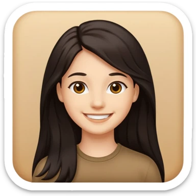 CHEVEUX UN PEU PLUS FONCER AVC DU MAQUILLAGE mais on voit pas le maquillage et elle a des cheveux long sticker