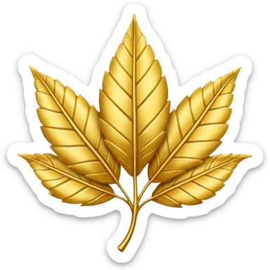 Leaves of gold  sticker
