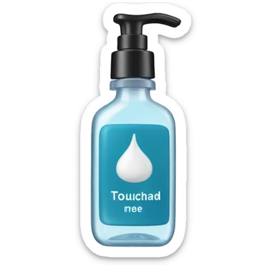 Touchland hand sanitizer sticker