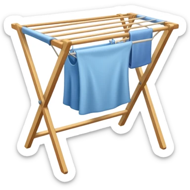 laundry drying rack sticker