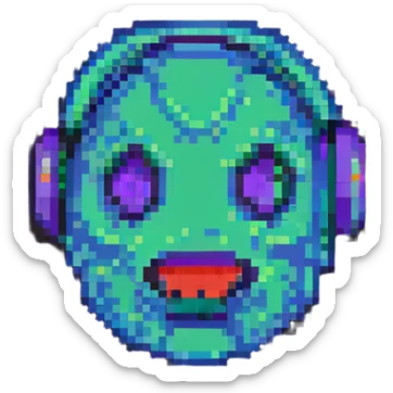 Twitch emoji, retro gaming theme, pixel art, 8-bit style sticker