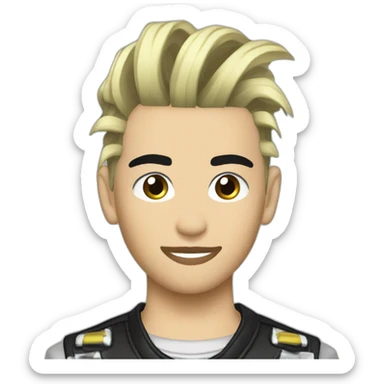 Bill Kaulitz hair 2000s sticker