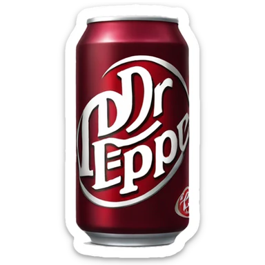 Dr Pepper can sticker