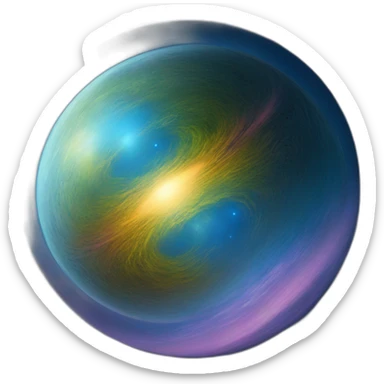 A planet's birth by Jim Burns sticker