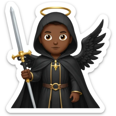 Ange diabolique homme sticker