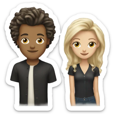 blonde girl with harry styles  sticker