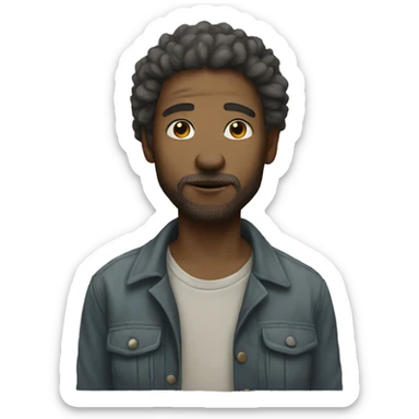 homeless white skin  sticker