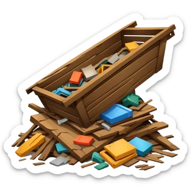 Waste furniture sticker