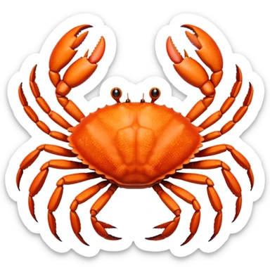 Eight legged crab sticker