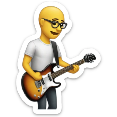 guitarist-computer-nerd sticker