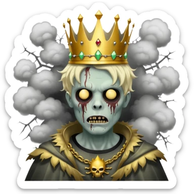 🧟‍♂️👑😶‍🌫️🕸️ sticker